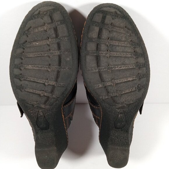 b.o.c Born Concept Leather Mules Women Size US 9 Black BC3725 - Picture 13 of 15